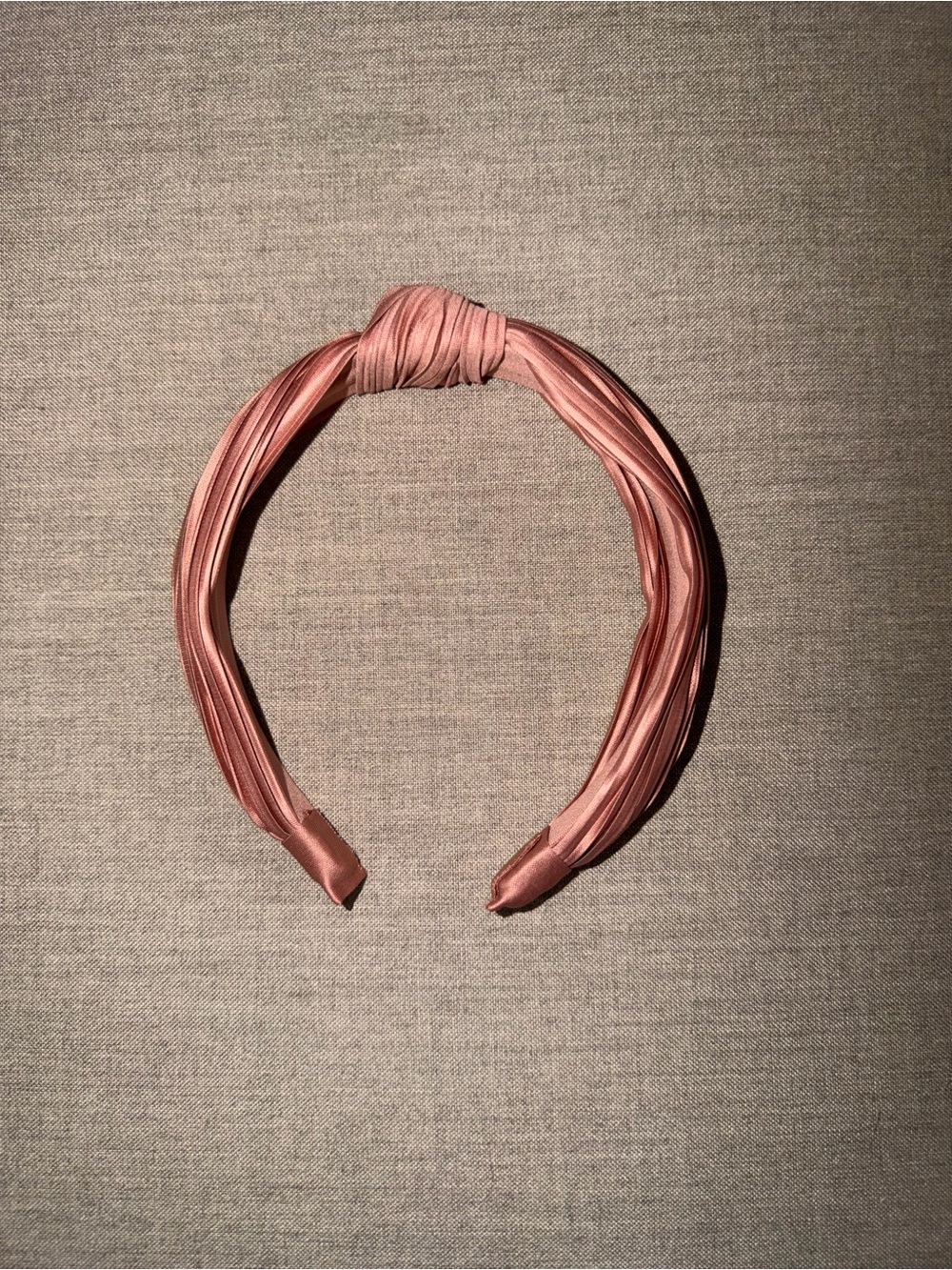 Pink Knotted Satin Headband - Women Accessories